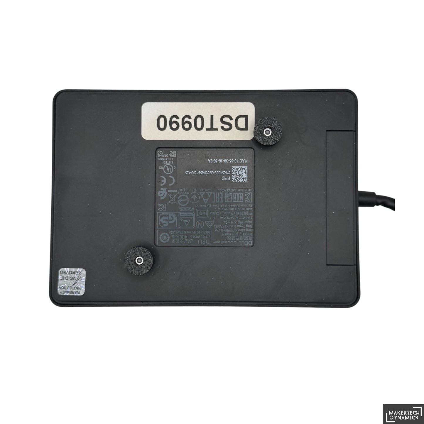 Dell WD15 Dock Under Desk Mount | Includes Power Brick Mount