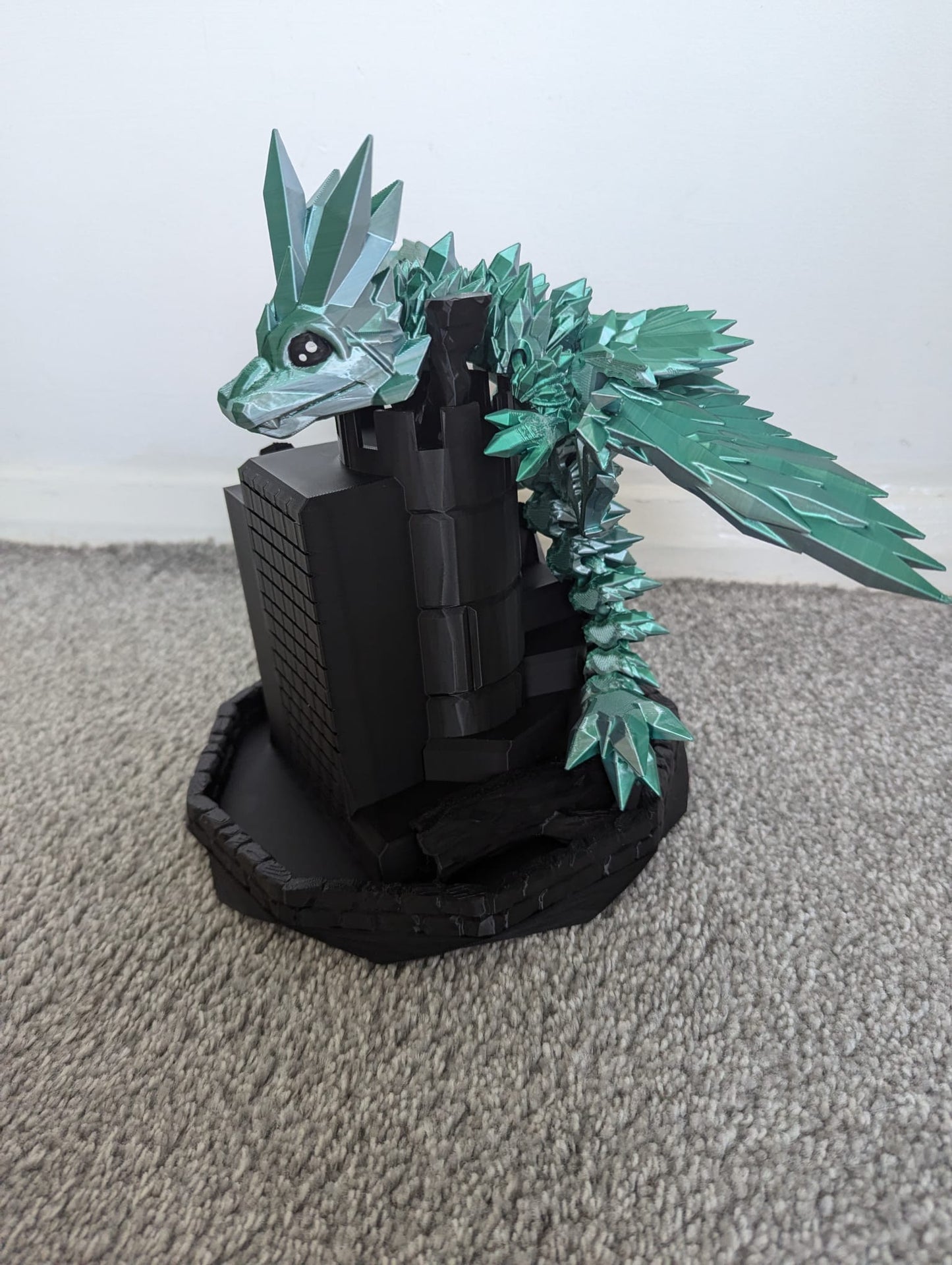 Articulated Crystal Dragon / Snake Stand