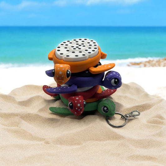 Sea Turtle Clicker Fidget Toy Keyring