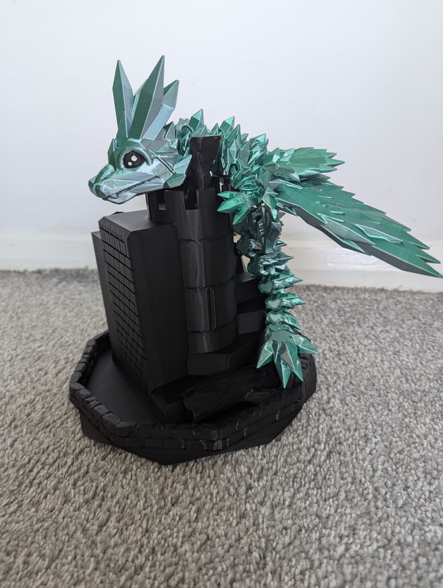 Articulated Crystal Dragon / Snake Stand